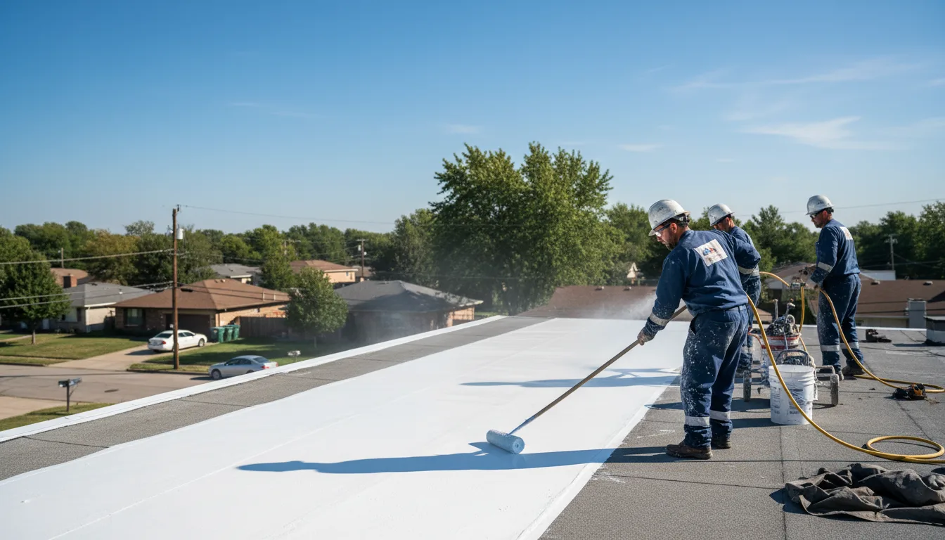 Commercial roof coating in Mathias, WV near me